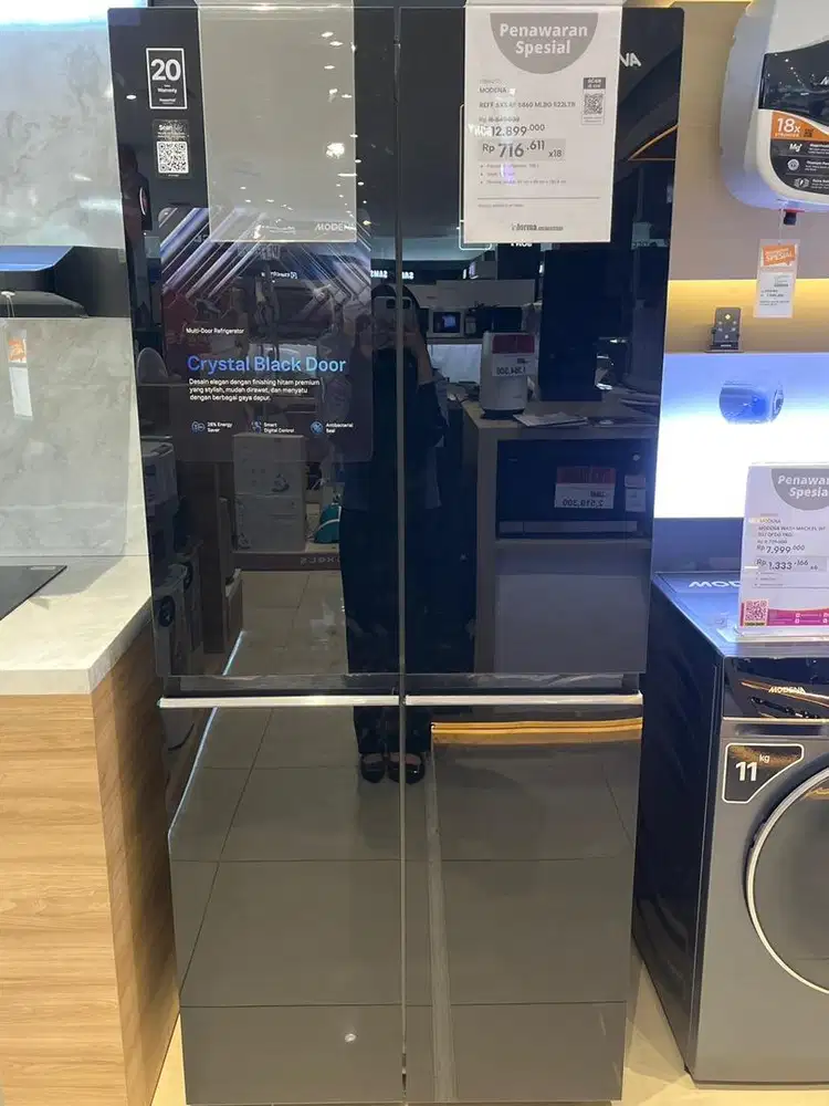 CICILAN KULKAS 4PINTU MODENA 522LTR