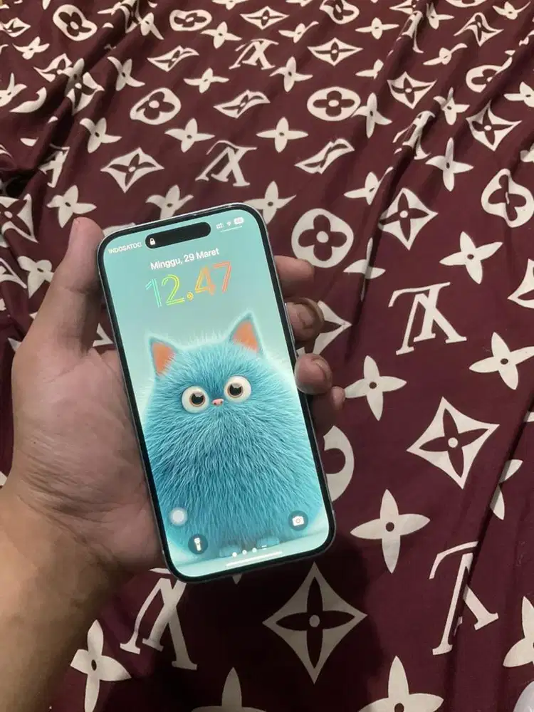 IPHONE 15 Blue 128GB IBOX Masih garansi sampai bulan 10