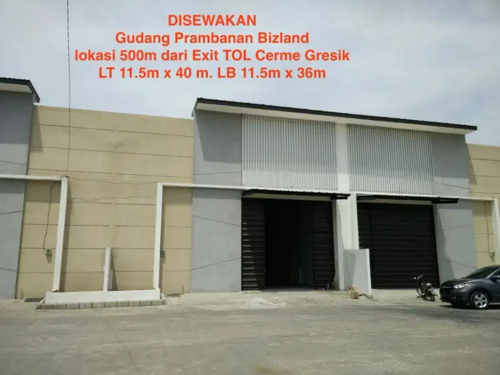 Gudang Sewa Prambanan Bizland Gresik