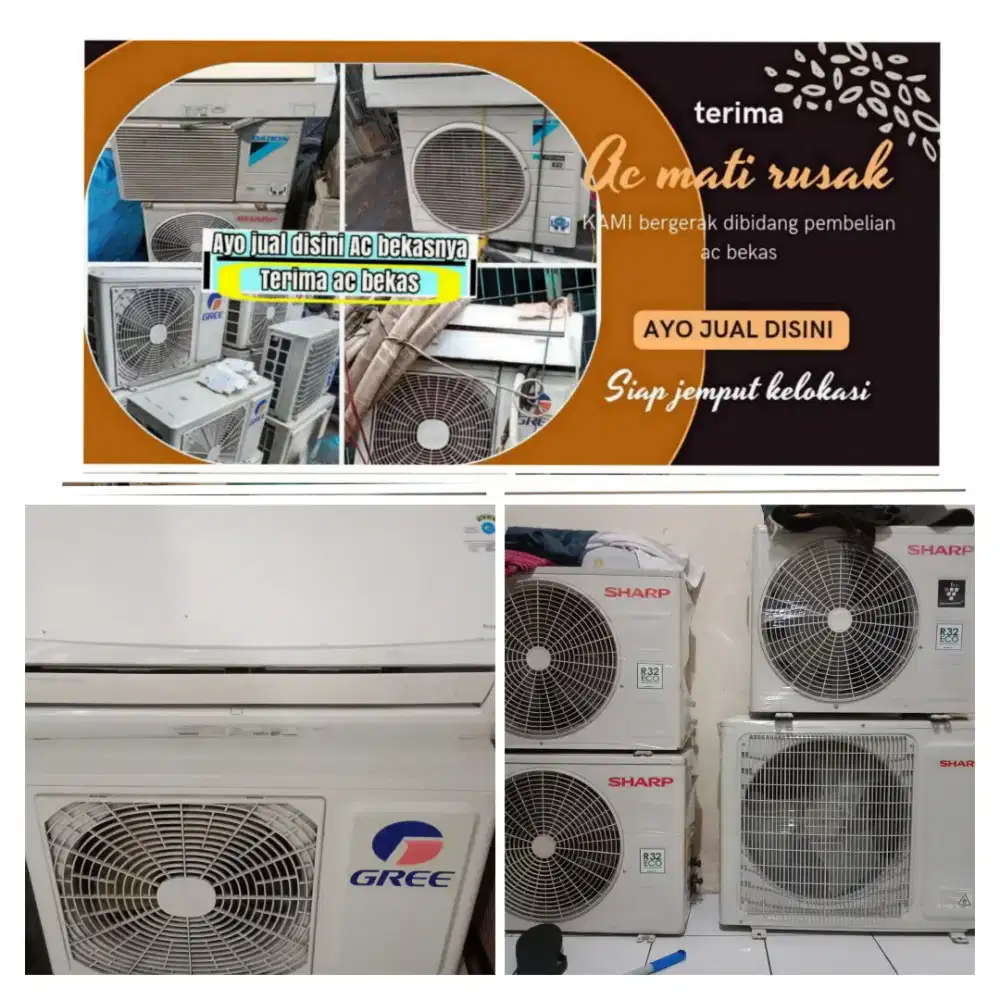 Terima ac bekas rusak