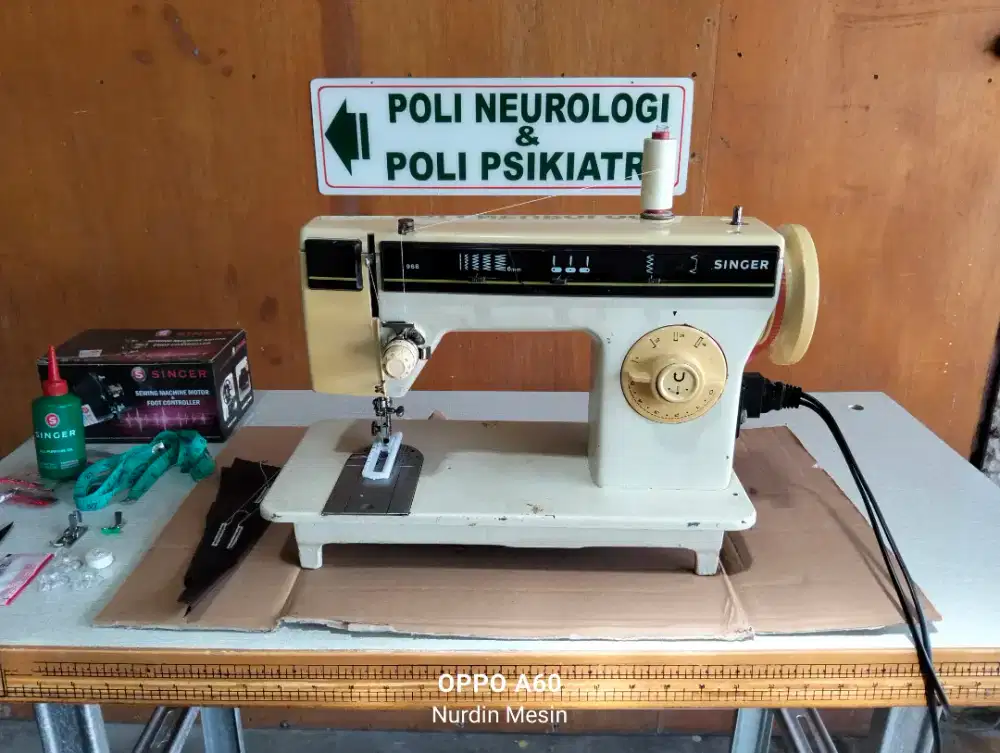 Mesin jahit portabel SINGER 968 Original komplit siappakai garansi 1th