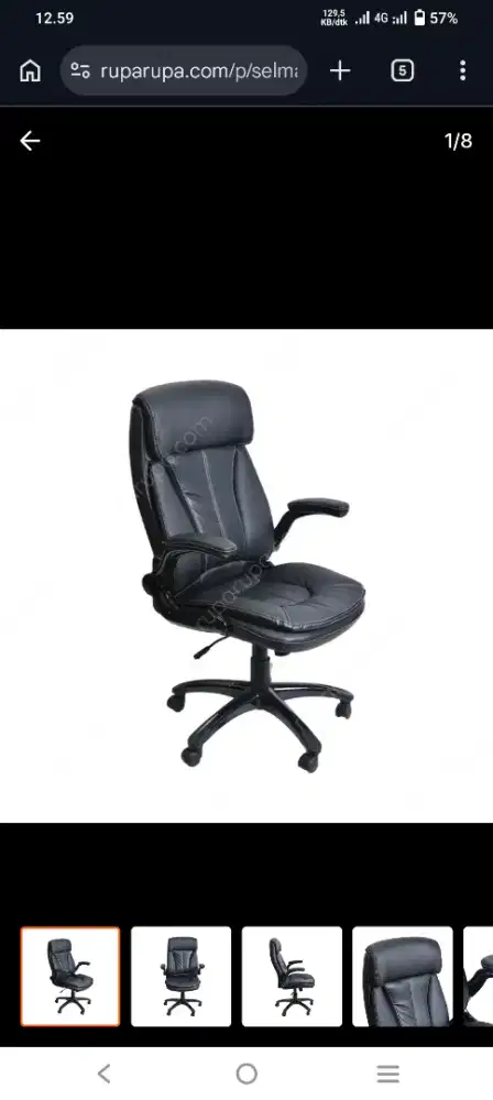 PROMO !! SELMA CLEO KURSI KANTOR - HITAM