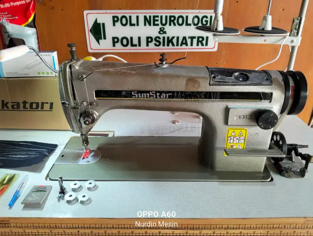 Mesin jahit SUNSTAR ORIGINAL Made in Korea komplit siappakai garansi