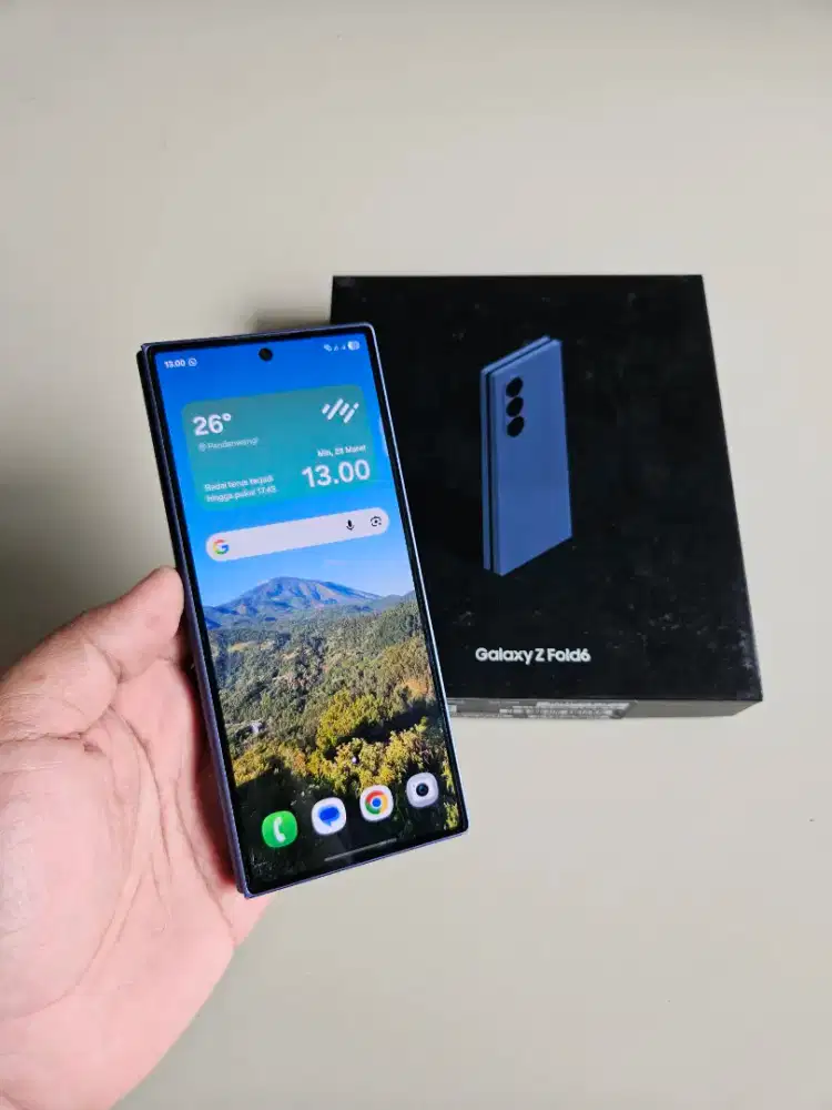 Samsung Z Fold 6 5G 12/256 Navy SEIN Resmi Indo Normal Murah