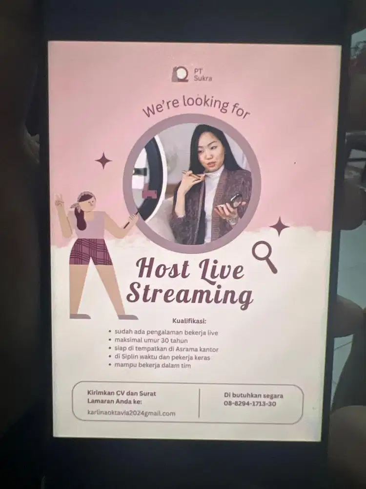 Di cari host live tiktok