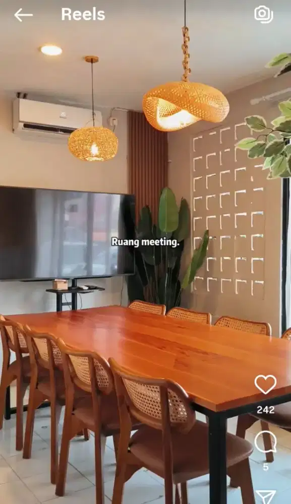 Meja Makan 240 x 100 x 75cm