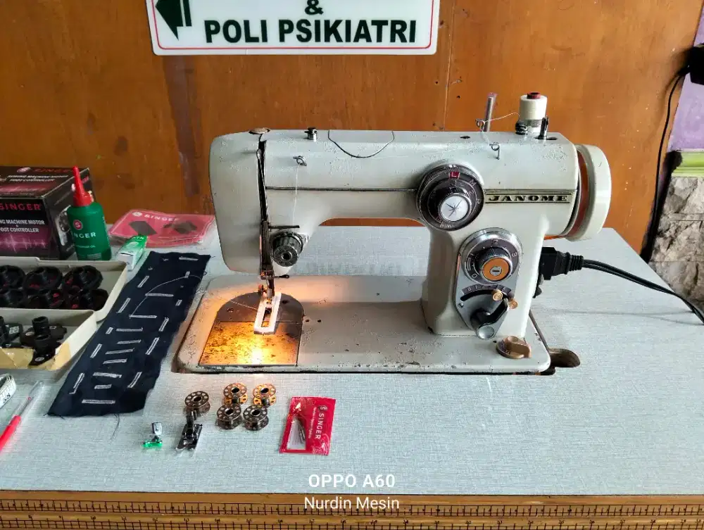 Mesin jahit Multifungsi JANOME 672 Original Japan komplit siappakai ok