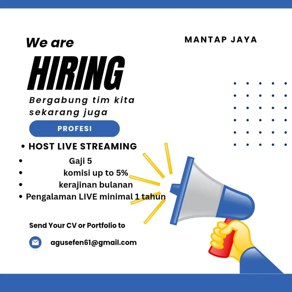 Di butuhkan host live