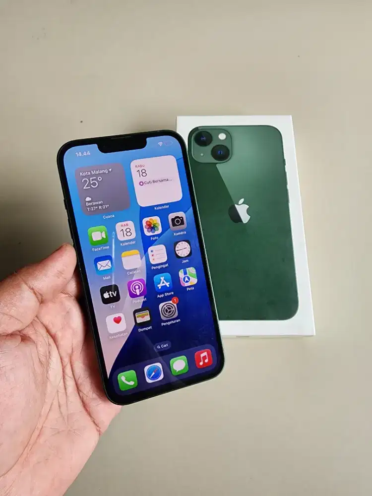 iPhone 13 128gb iBox Green Resmi Indo Fullset Normal Murah