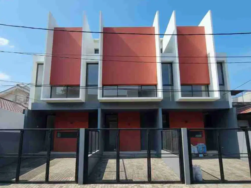 Rumah minimalis modern 3 lantai di Joglo Jakarta Barat