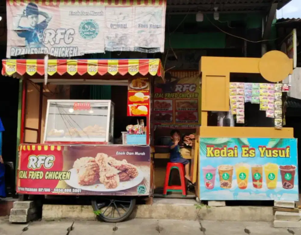 Gerobak chicken dan gerobak ea teh