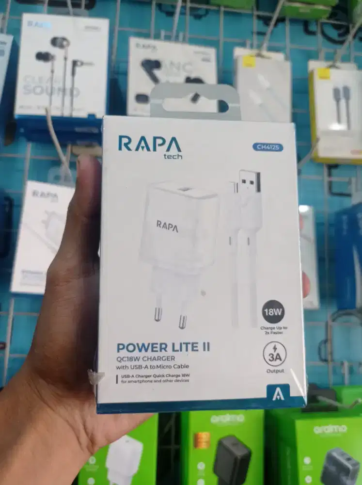 Travel Charger USB-A to Micro 18W RAPATech