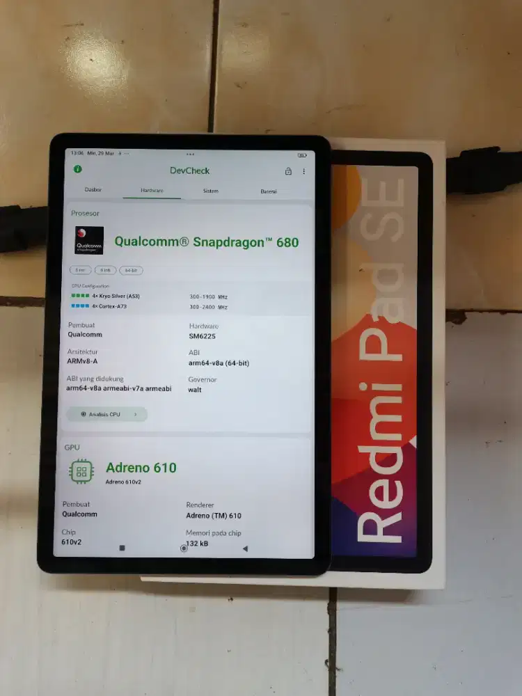 Redmi pad se 8/256 fulset