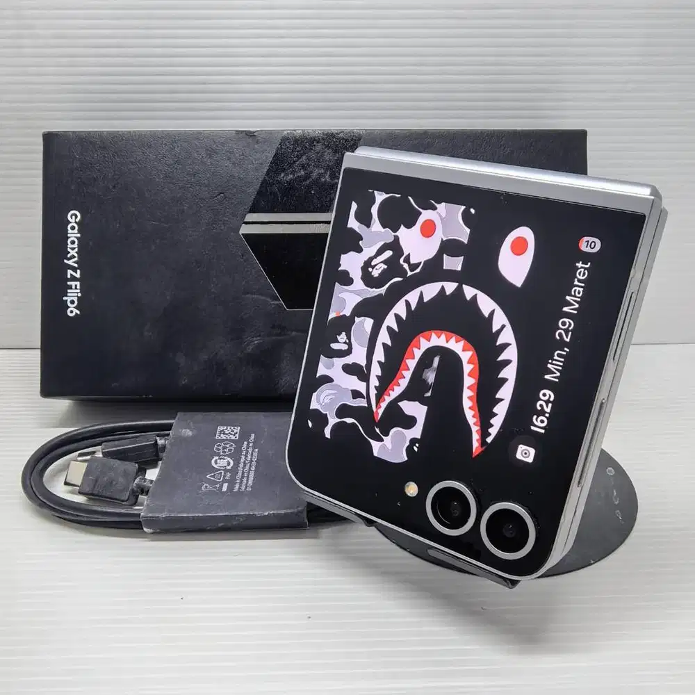 NO MINUS!  SAMSUNG GALAXY Z FLIP 6 5G 12/256 SILVER FULLSET