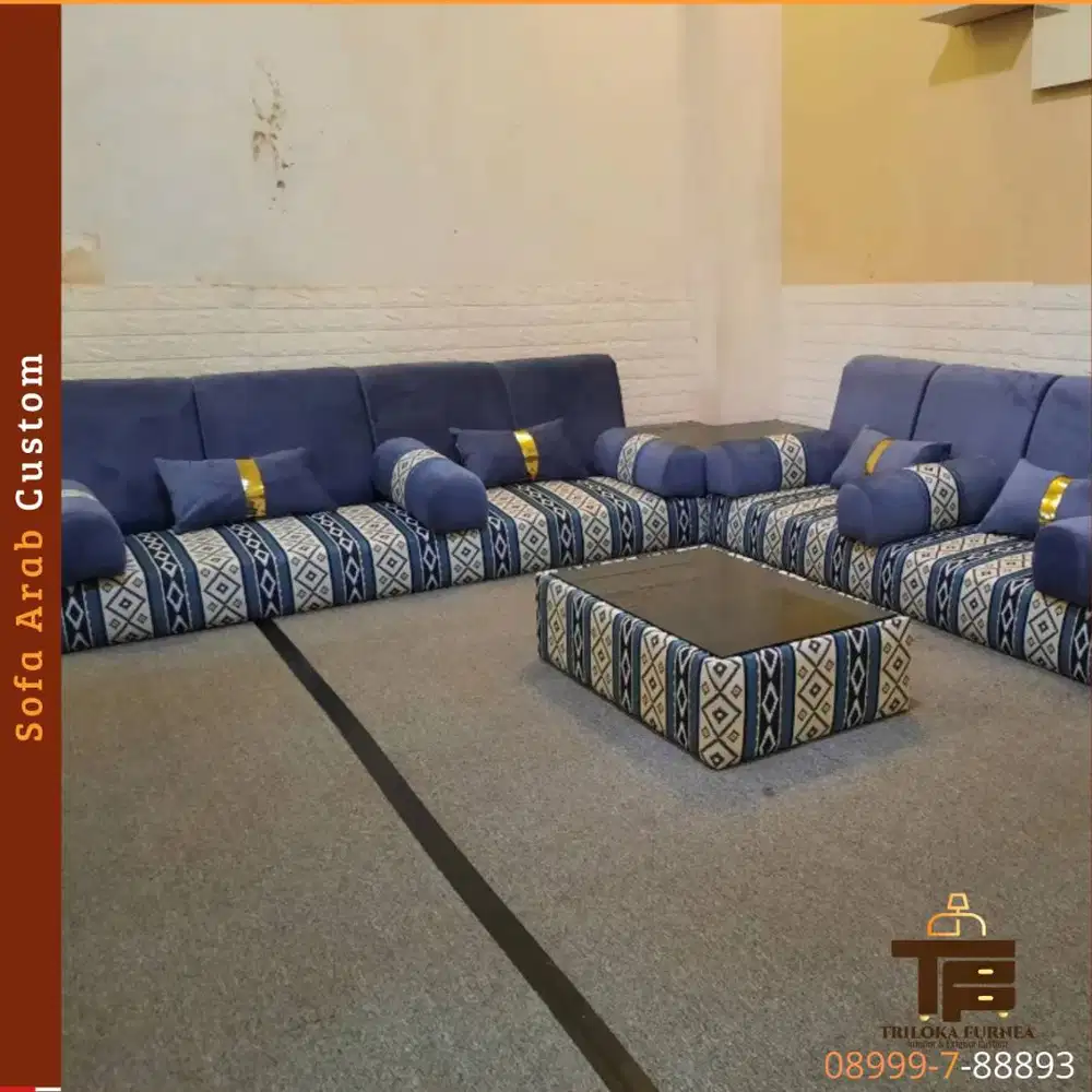Sofa Arab Mewah Custom Triloka Furnea Bisa Request Desain