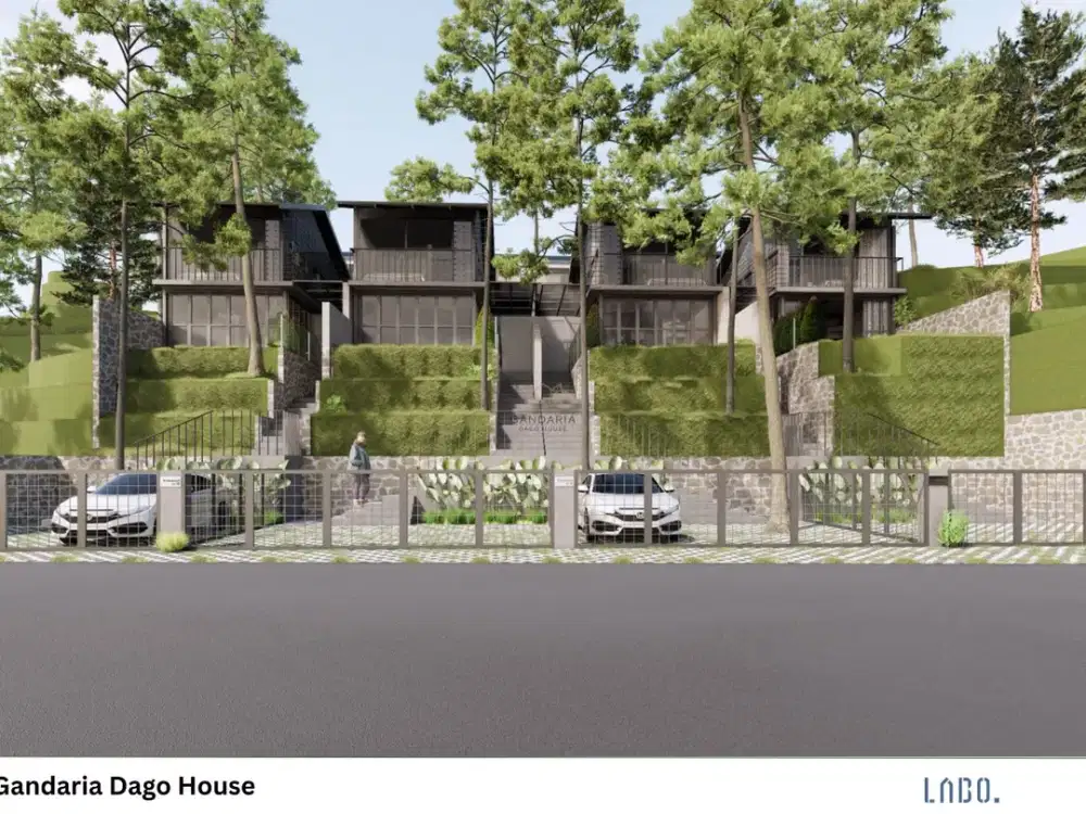 DIJUAL Rumah Gaya Industrial Jepang di Kawasan Elit Premium Dago Cigadung Dekat Tubagus Ismail