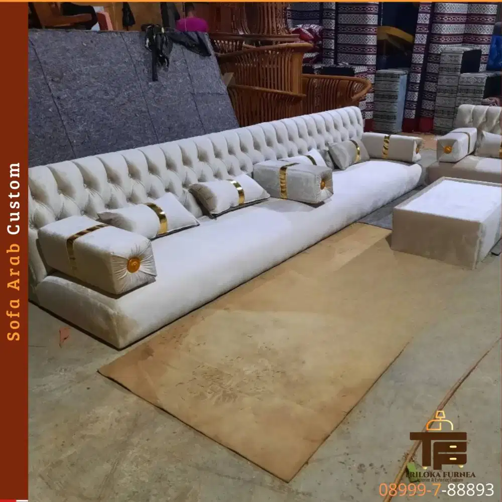 Sofa Arab Modern Custom Triloka Furnea Kualitas Terbaik