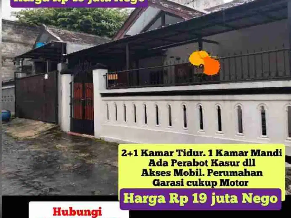 Kontrakan 2 kamar Jetis Malang Depan UMM ada kasur. perumahan