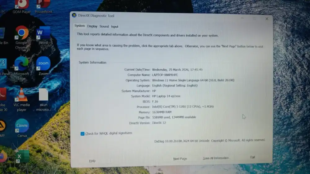 Laptop merek HP Laptop merek HP 14 EP1155TI