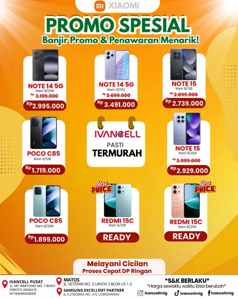 REDMI NOTE 15 4G RAM 8/128 NEW TERMURAH