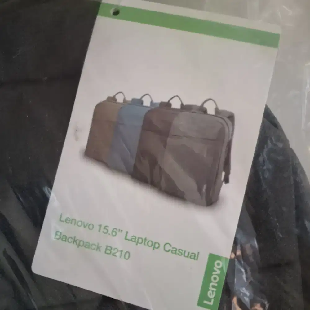 Tas Ransel Laptop Lenovo Casual Backpack B210 Brand New Black 15,6