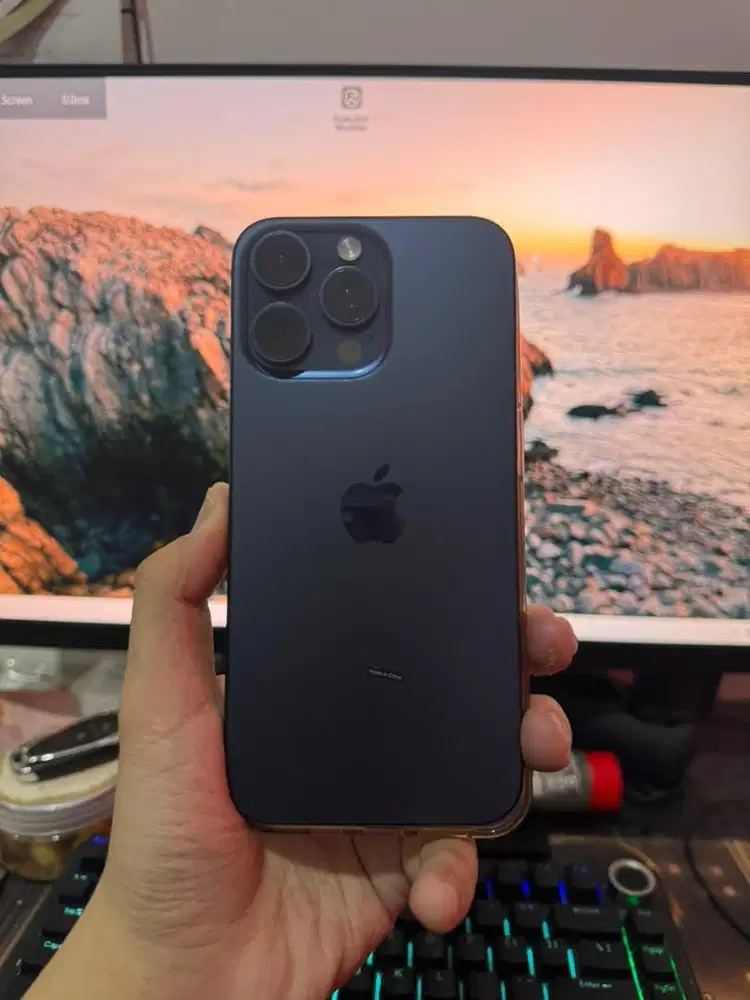 Iphone 15 ProMax 256 GB Blue Titanium Resmi