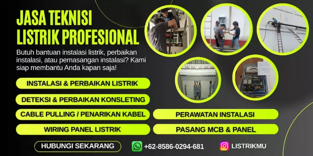 JASA INSTALASI LISTRIK, PERBAIKAN, Dll