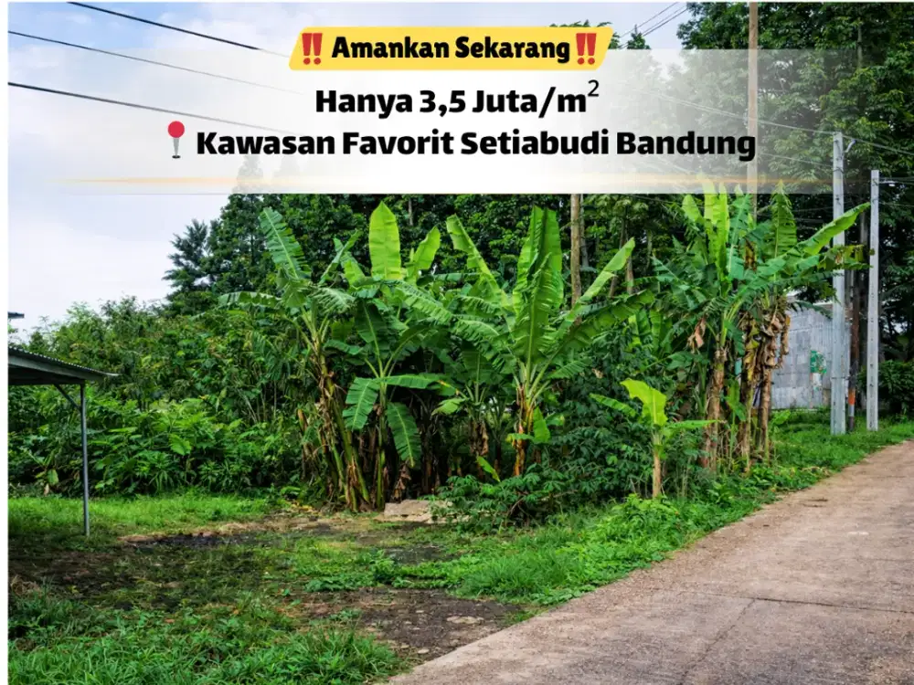 Jarang Ada! Tanah Strategis Dekat Ledeng & Setiabudi