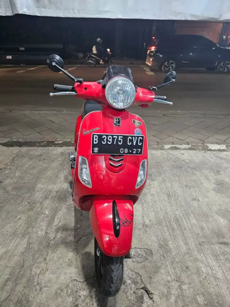 Vespa piaggio LX 125Cc inget motor halus plat pjang kota jual cpet