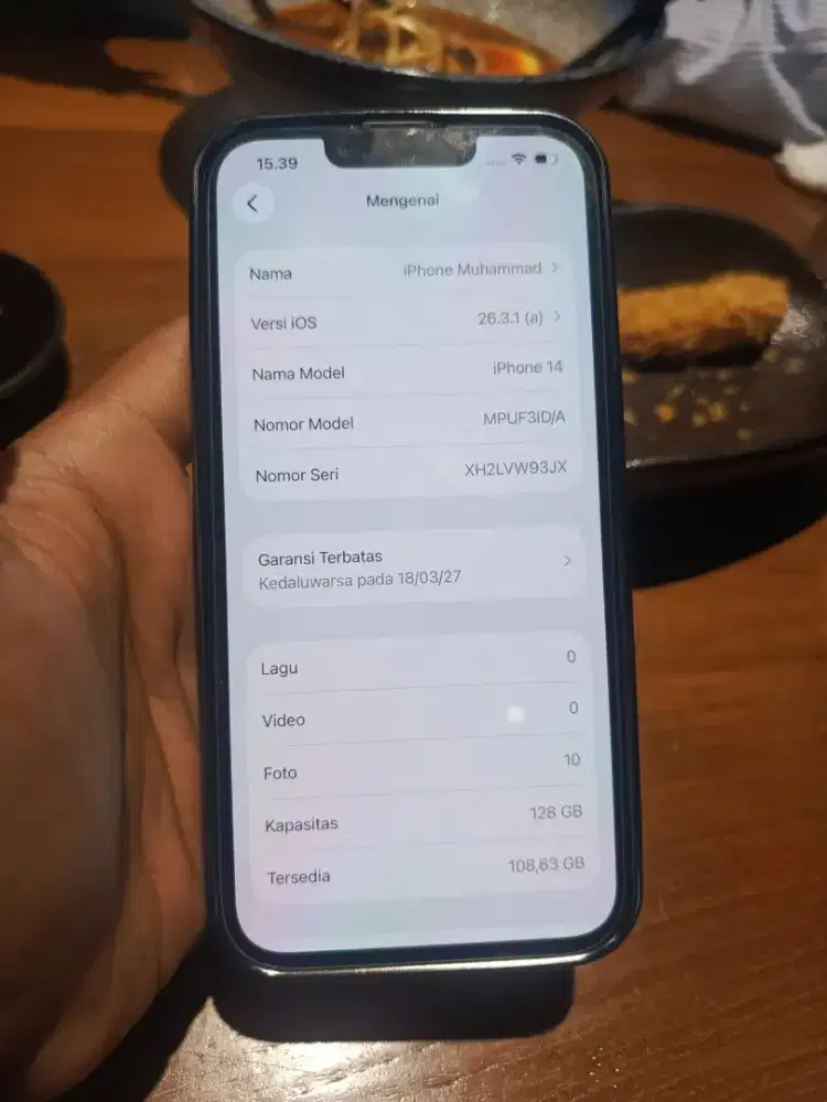 iPhone 14 128 GB 8,2 JT NET