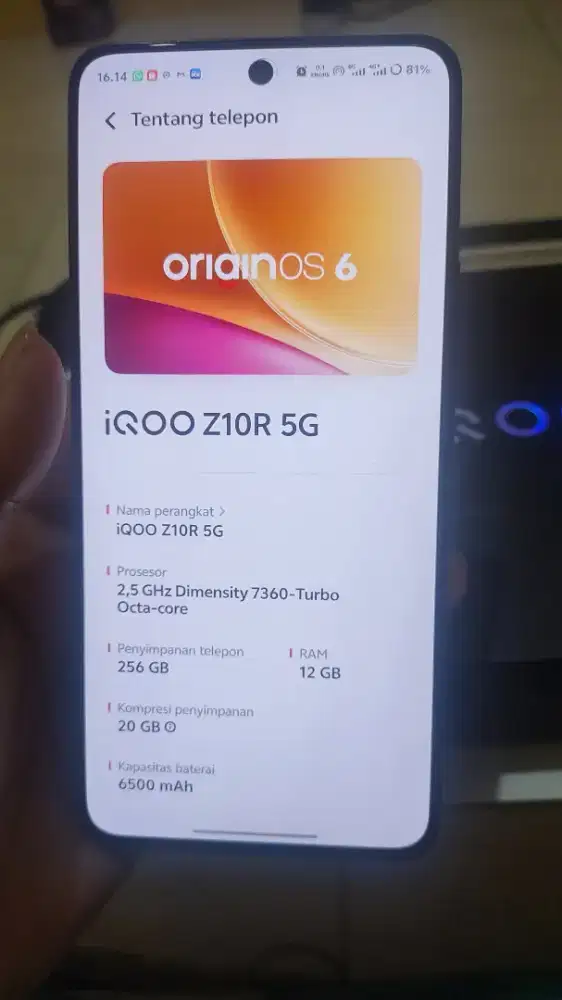 IQOO Z10R 12/256 GB