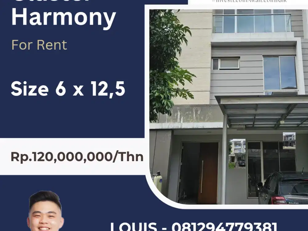 SEWA RUMAH HARMONY GOLF PIK TERMURAH