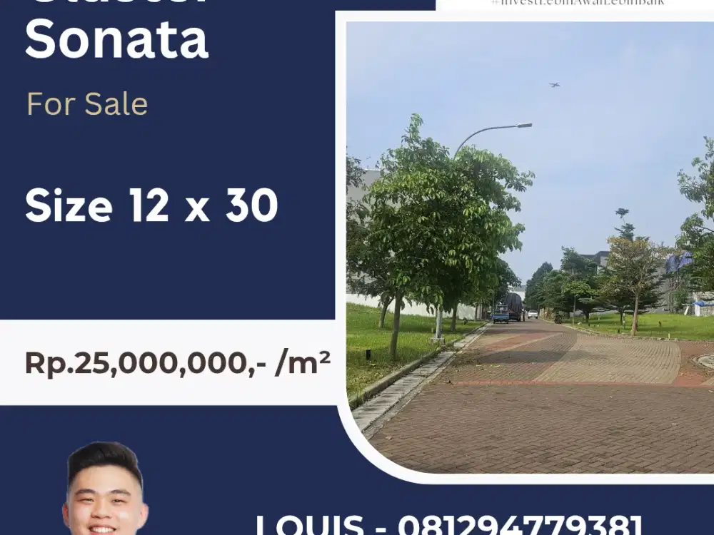 KAVLING SONATA VIEW DANAU TERMURAH