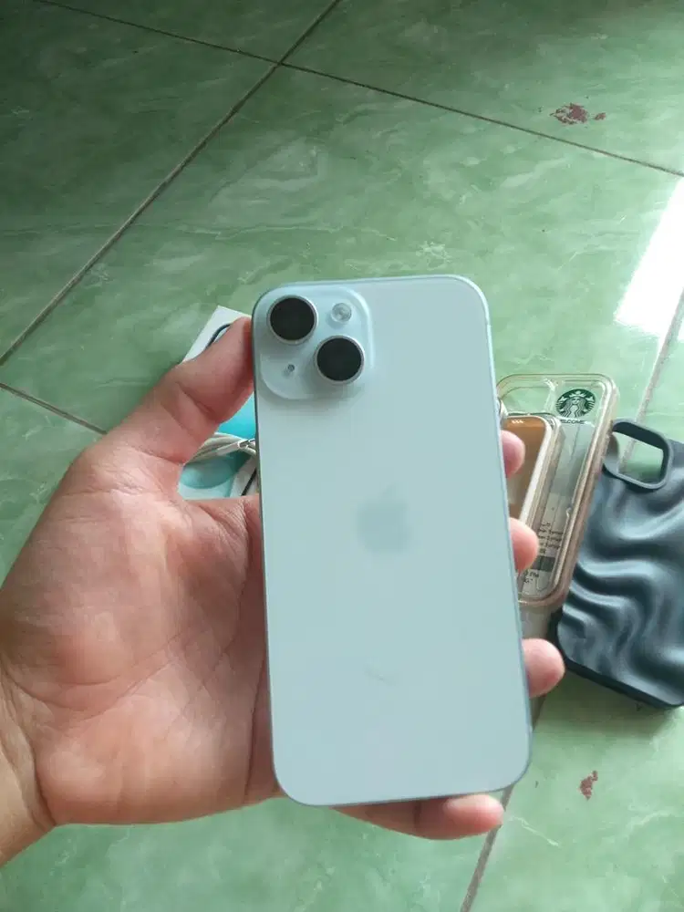 Iphone 15 128gb blue basic fullset