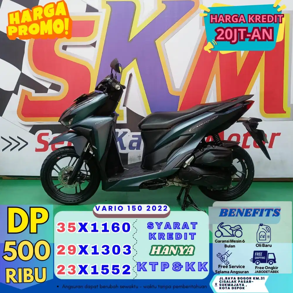 (promo akhir bulan DP termurah hanya diskm) Vario 2021 cash credt