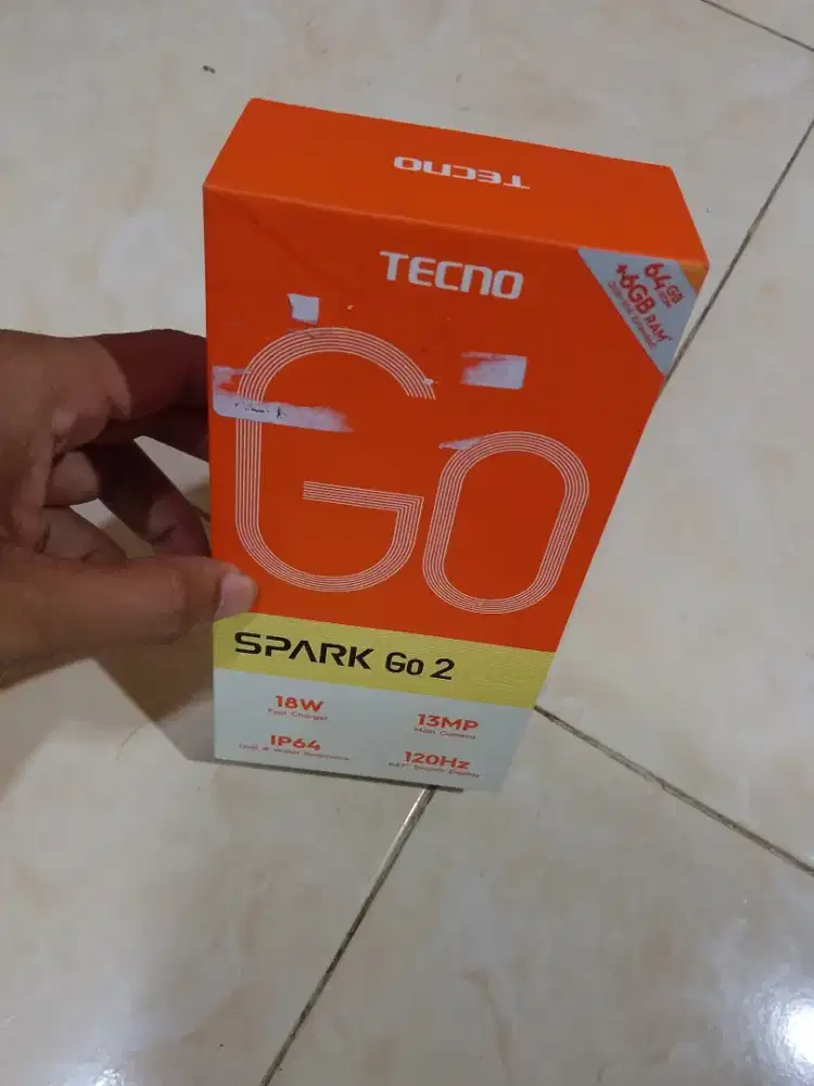 Dijual hp Tecno go 2 3+3 64 fulset mulus banget