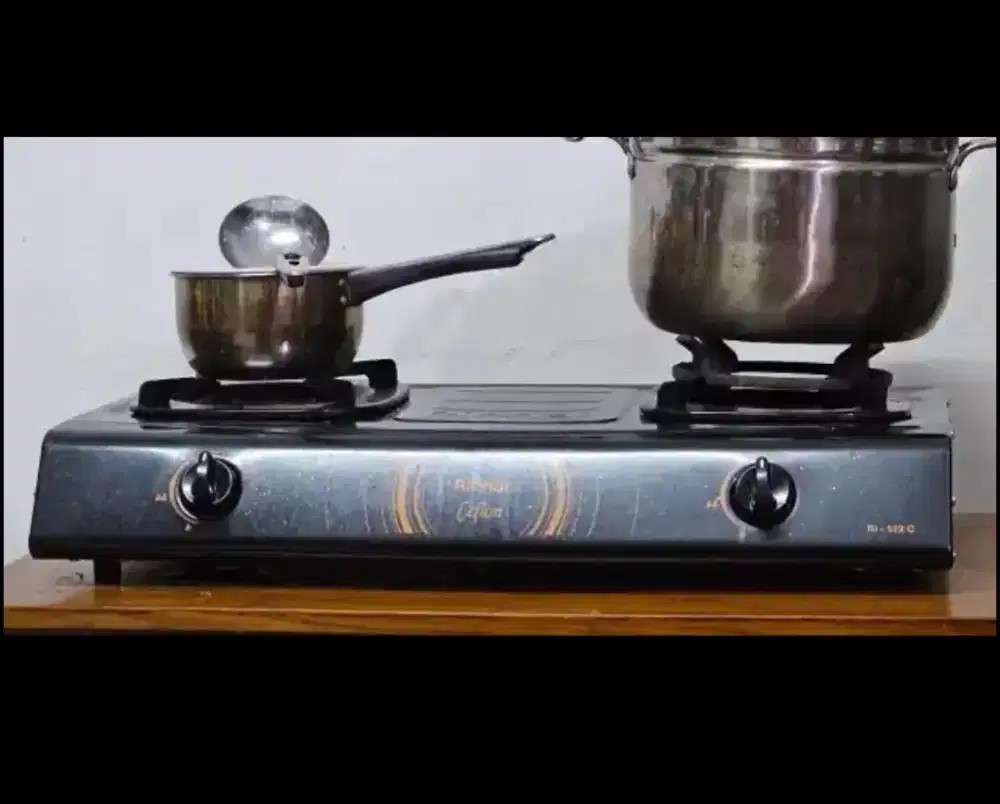 Kompor gas 2 tungku Rinnai ceflon