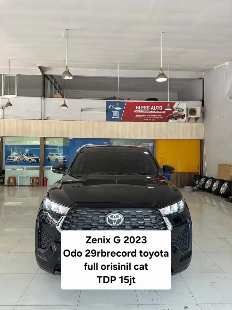 Toyota Zenix G 2023 tdp15jt hitam dan Zenix G hybrid 2024 record resmi