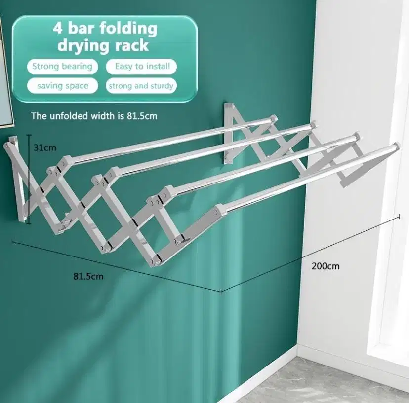 jemuran baju dinding lipat