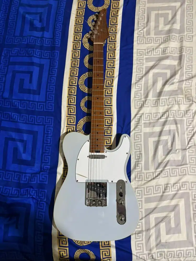 Guitar Soloking T-1B Vintage MKII with rosewood FB in faded sonic blue