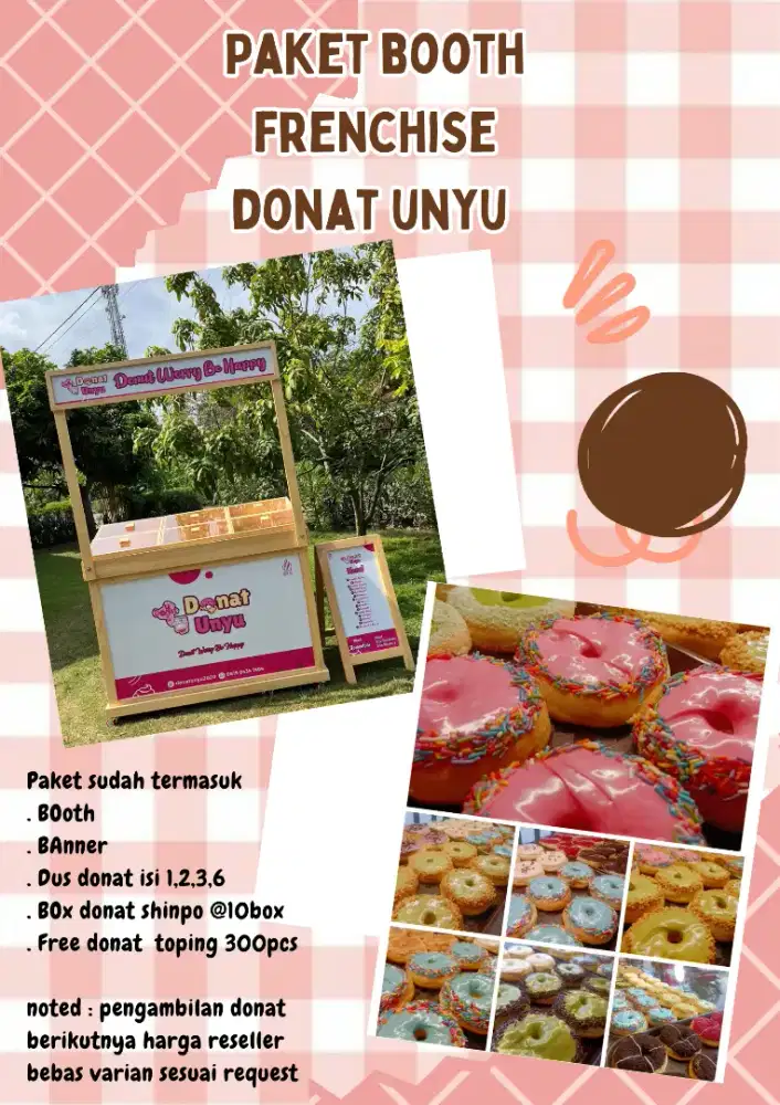 Booth donat siap pakai