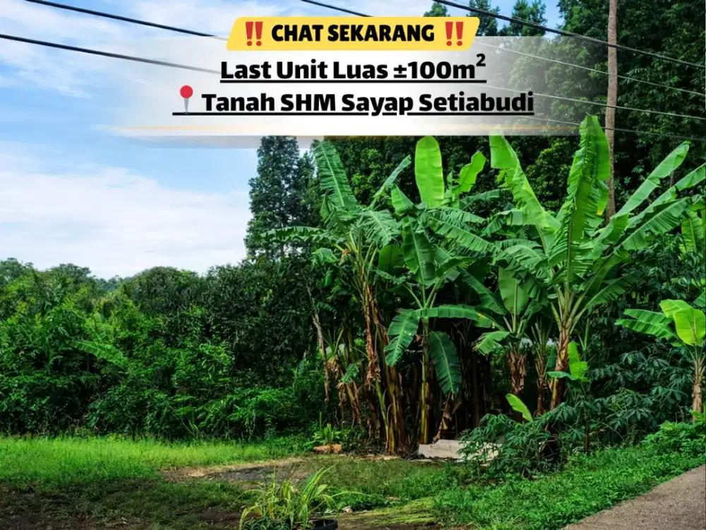 Tanah SHM 100m² Sayap Setiabudi – Siap Konstruksi