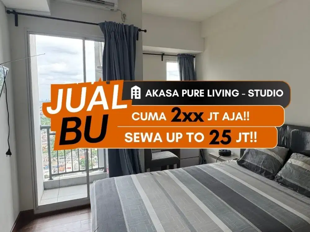 Jual Apartemen Akasa Pure Living Studio Full Furnished BSD Tangerang Selatan
