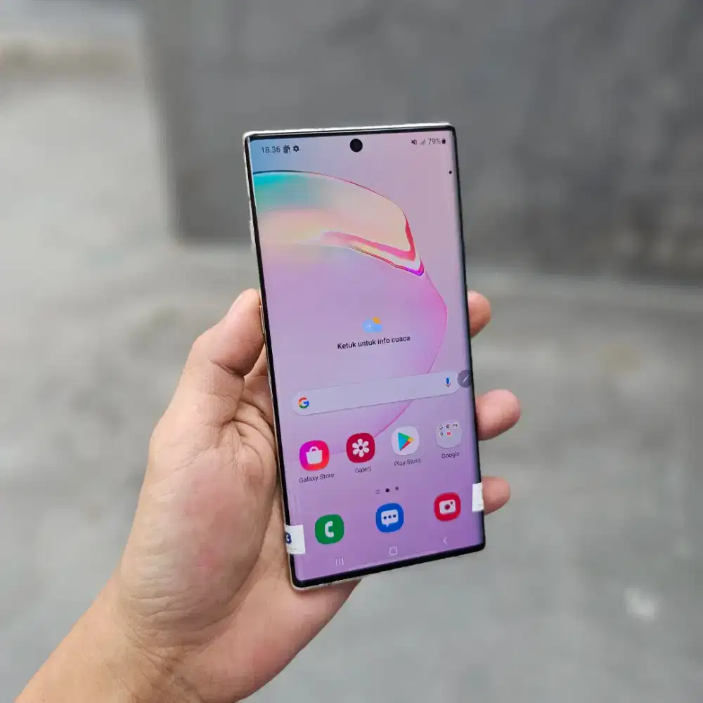 SAMSUNG GALAXY NOTE 10 PLUS SEIN 12/512 GB TOMPEL KECIL FUNGSI NORMAL