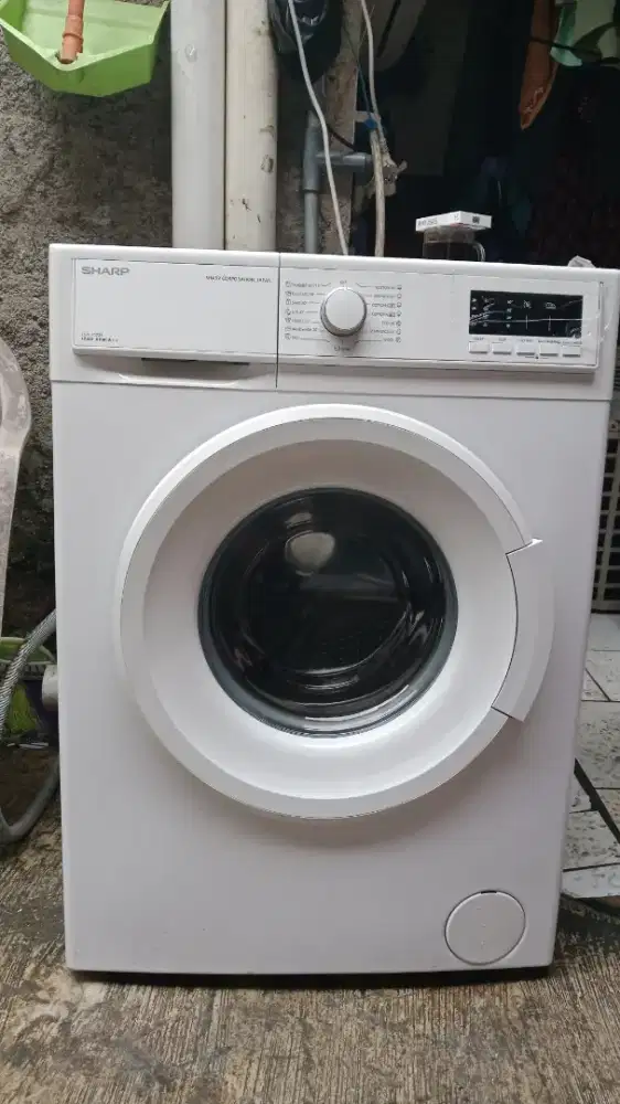 Mesin cuci sharp front loading