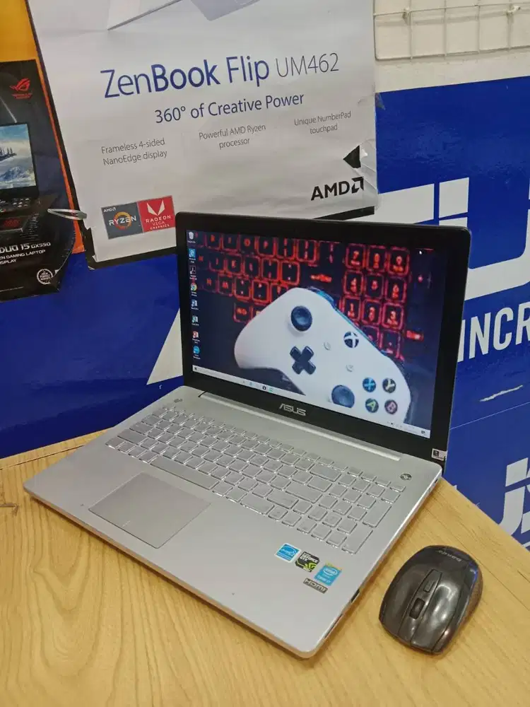 DIJUAL LAPTOP GAME DAN EDITING ASUS N550JK CORE i7 RAM 16GB SSD 256GB