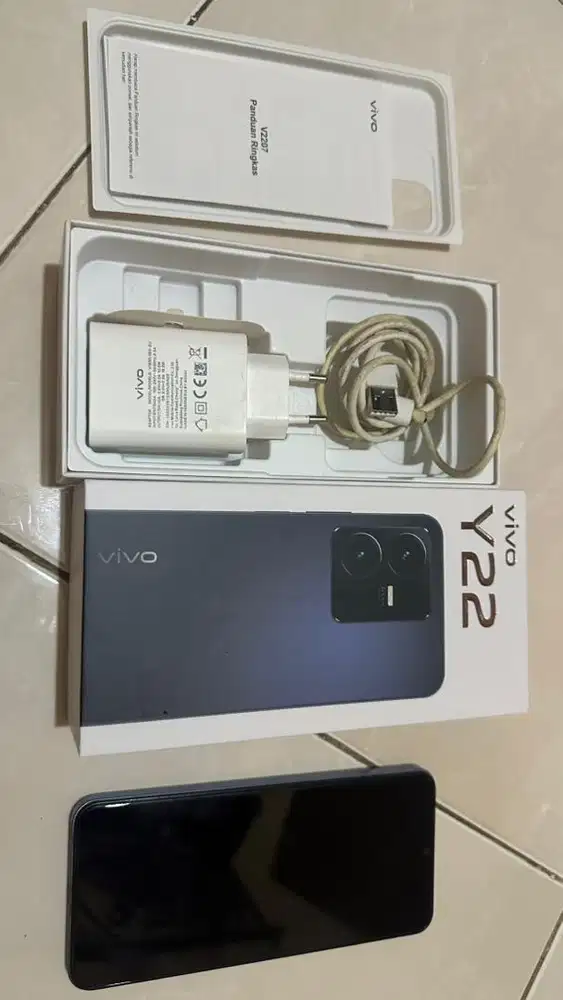 VIVO Y22 6/128 Fullset Original Pemakaian Sendiri