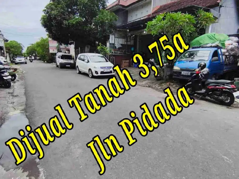 Dijual Tanah 3,75a di Jln Pidada Gatsu Barat Denpasar Bali