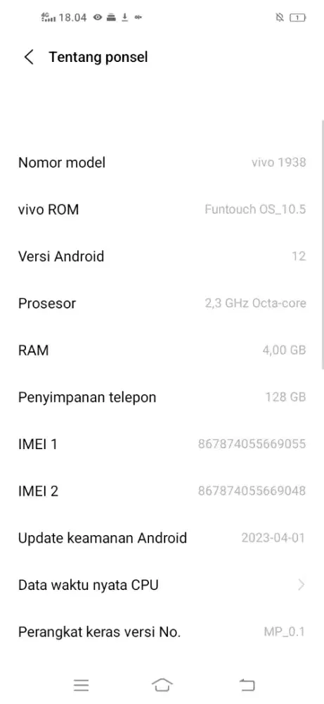 Di jual cepat Vivo Y30