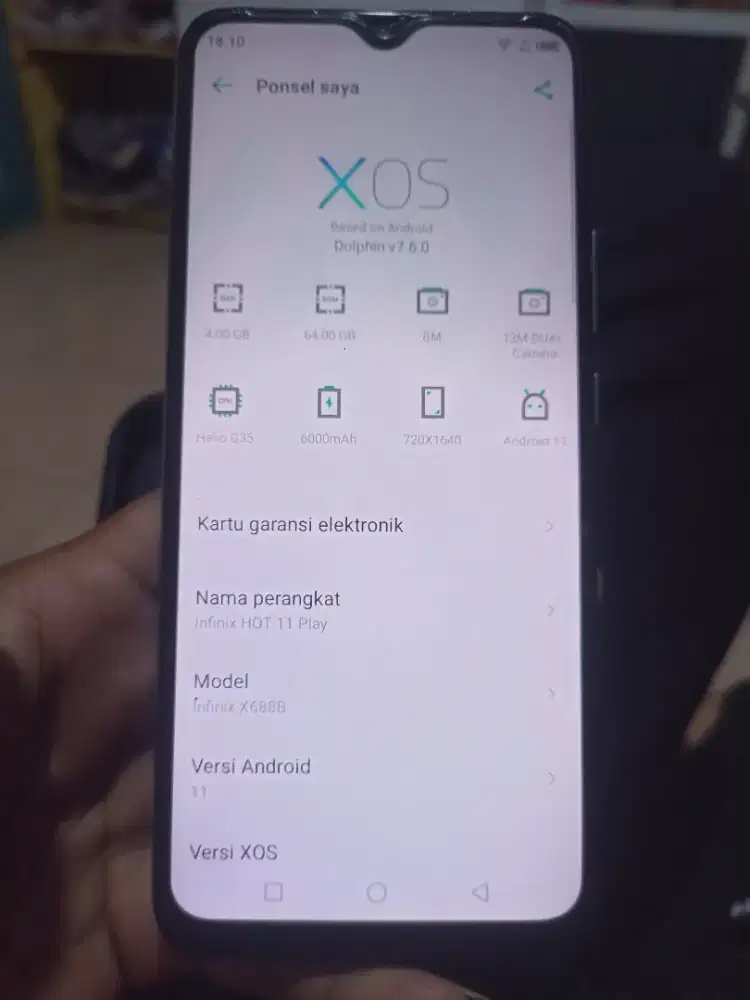 INFINIX HOT 11 PLAY Ram 4/64Gb
